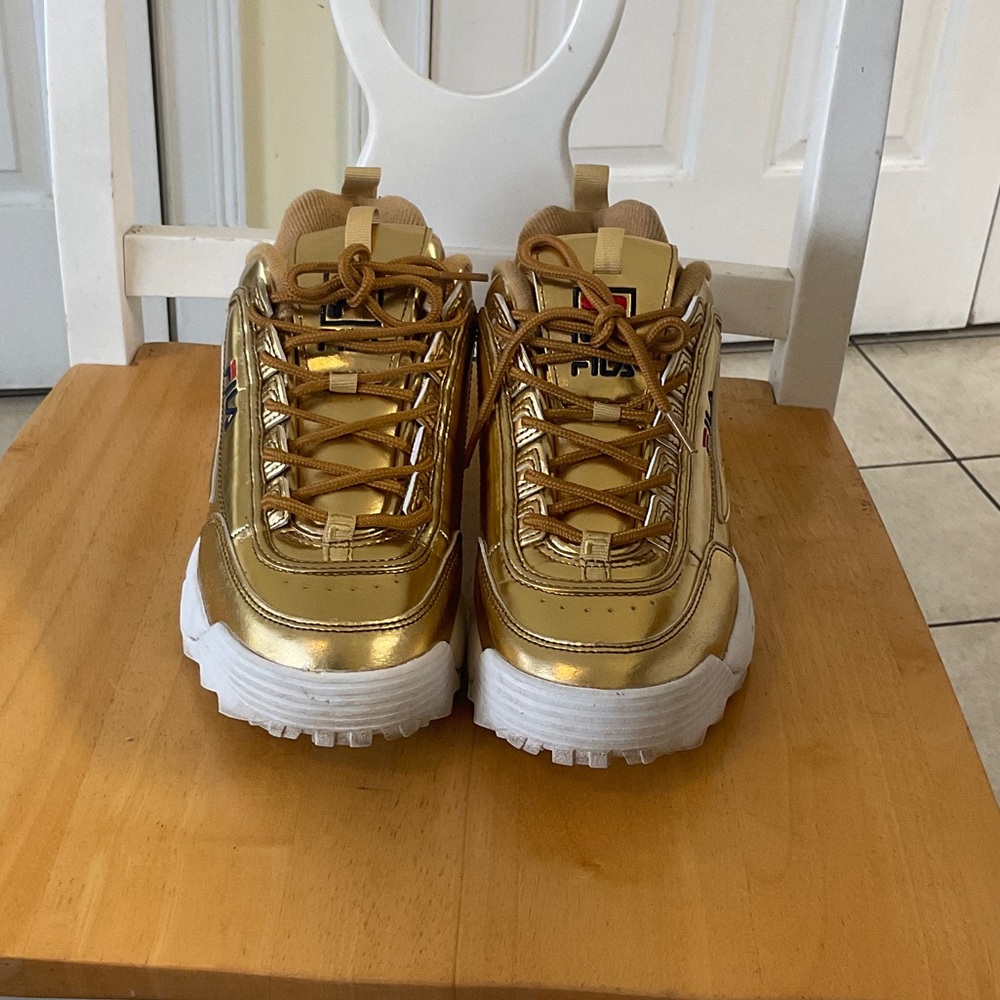 Fila Metallic Gold Sneakers - Picture 2 of 8